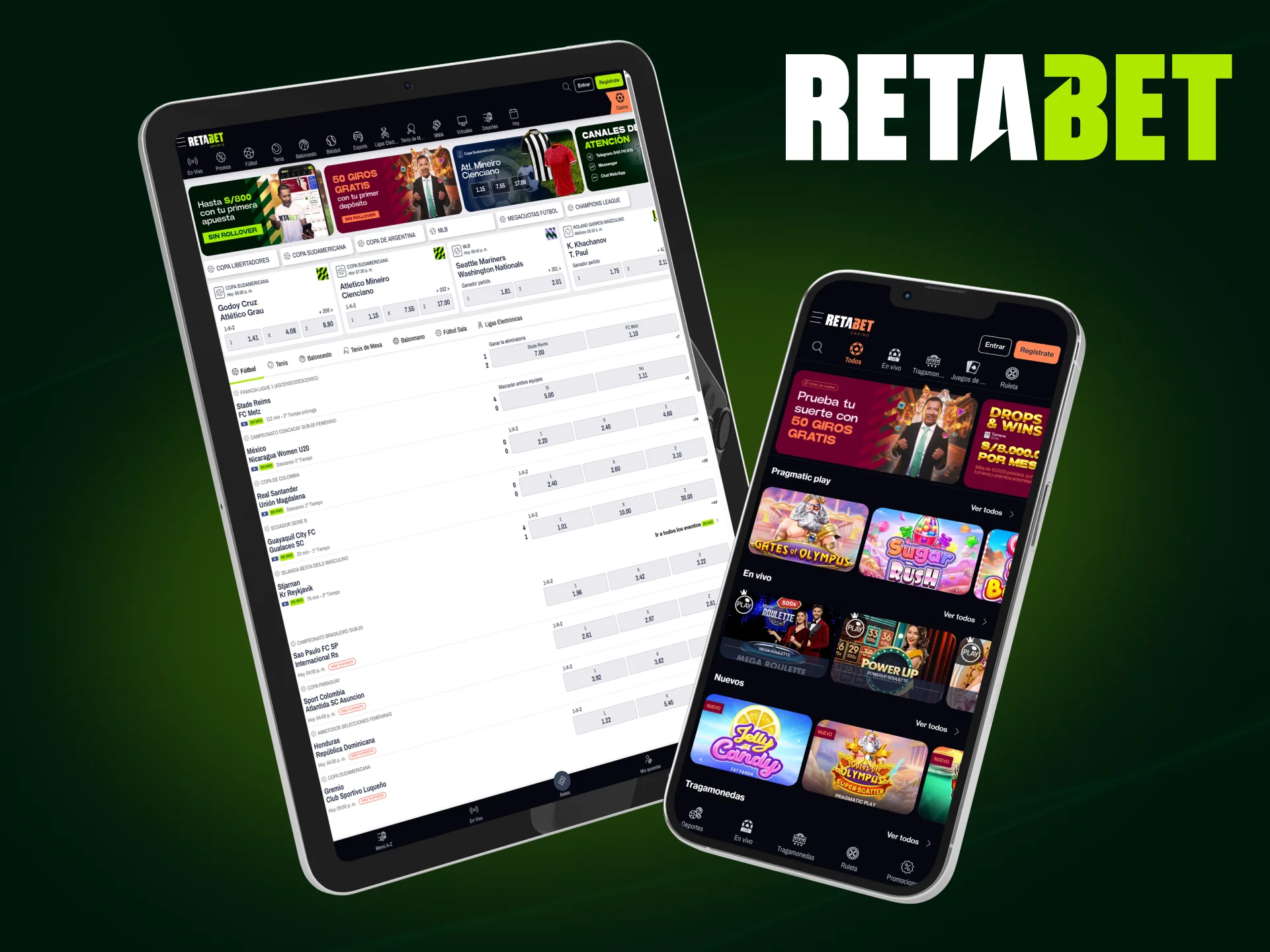 Dispositivos Apple compatibles con la app oficial Retabet para iPhone y iPad.