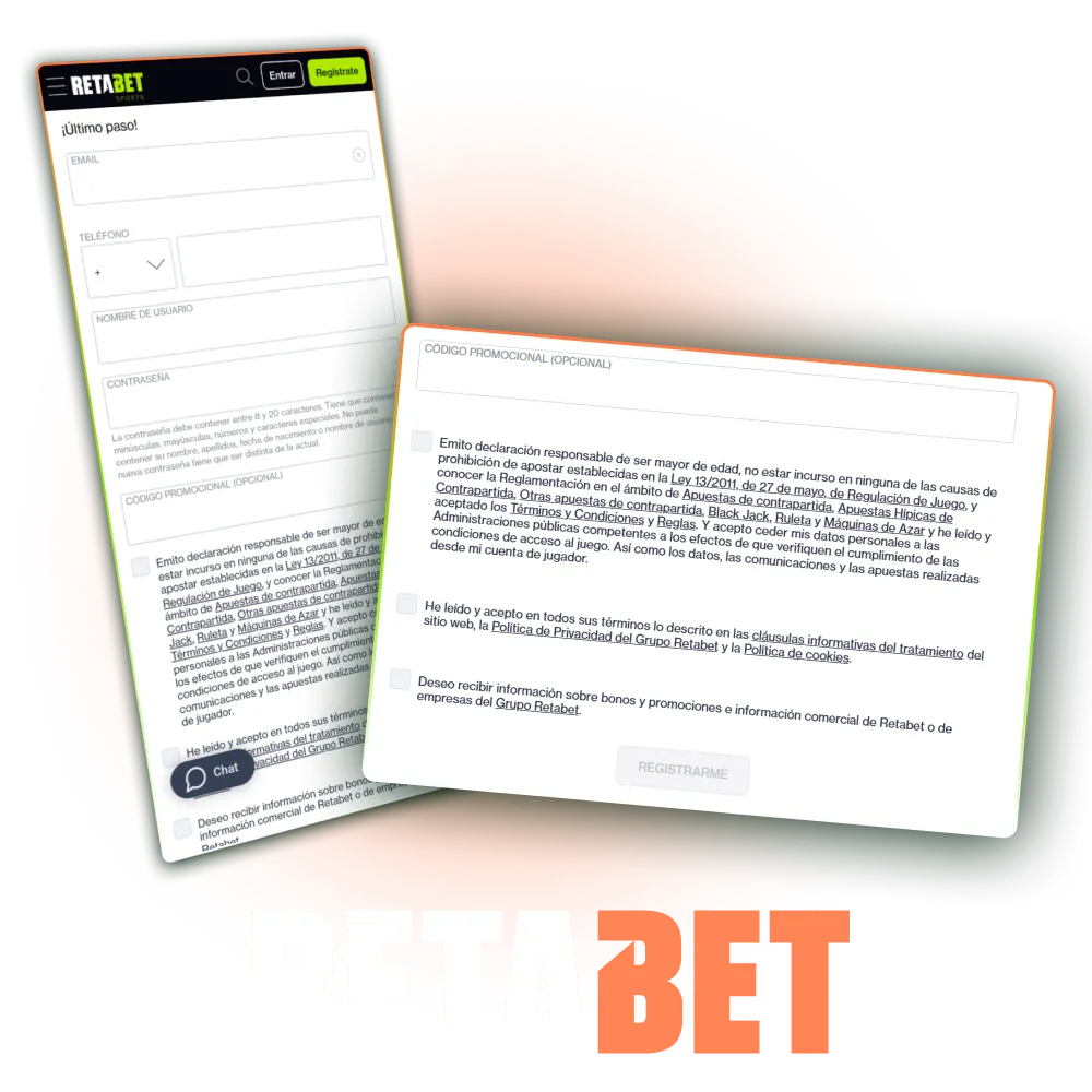 Código promocional de Retabet para jugadores en Perú con bonos y ofertas especiales para apuestas.