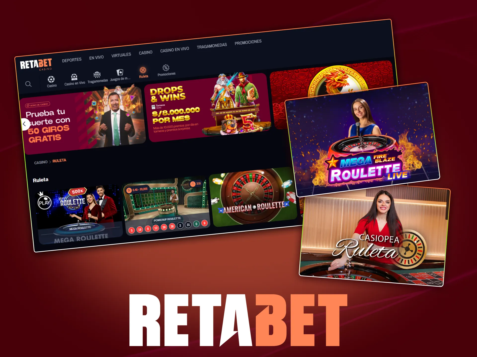 Disfruta de ruleta clásica e innovadora en el sitio oficial de Retabet con grandes premios.