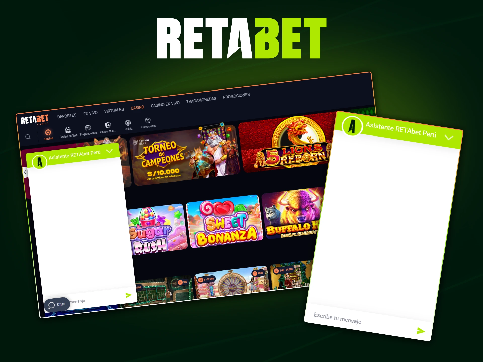 Chat en vivo en el sitio oficial de Retabet para consultas rápidas y soporte en tiempo real.