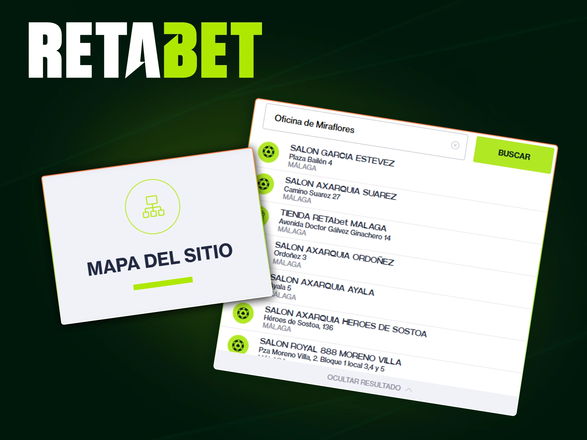 Sucursales físicas oficiales de Retabet en Perú para apuestas seguras y confiables.